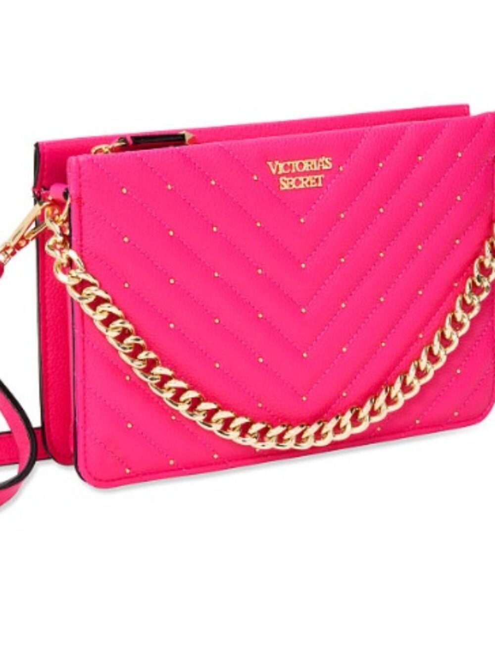 Victoria's Secret VS Pink Pebbled V-Quilt 24/7 Crossbody Bag